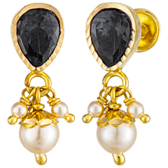 Mesmerizing Pearl Beads Gold Earrings