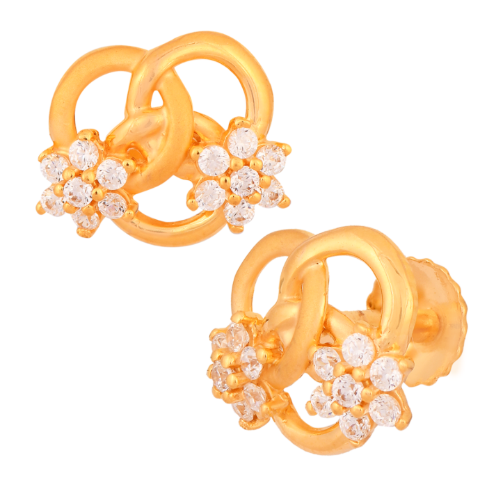 Buy Gold Earrings 4D443118 GRT Jewellers