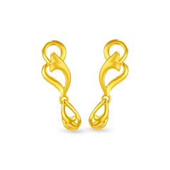 Dynamite infinity Design Gold Earrings