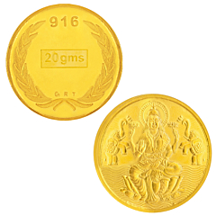 22KT 20 Grams Lakshmi Gold Coin