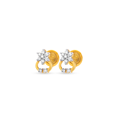 Modern Trendy Seven Stone Diamond Earrings