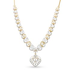 Glorious Blossom Bud Diamond Necklaces