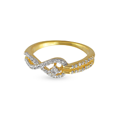 Adorable Twisted Diamond Ring-EF IF VVS-18kt Rose Gold-7