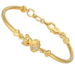 Petite Teddy Bear Gold Bracelet
